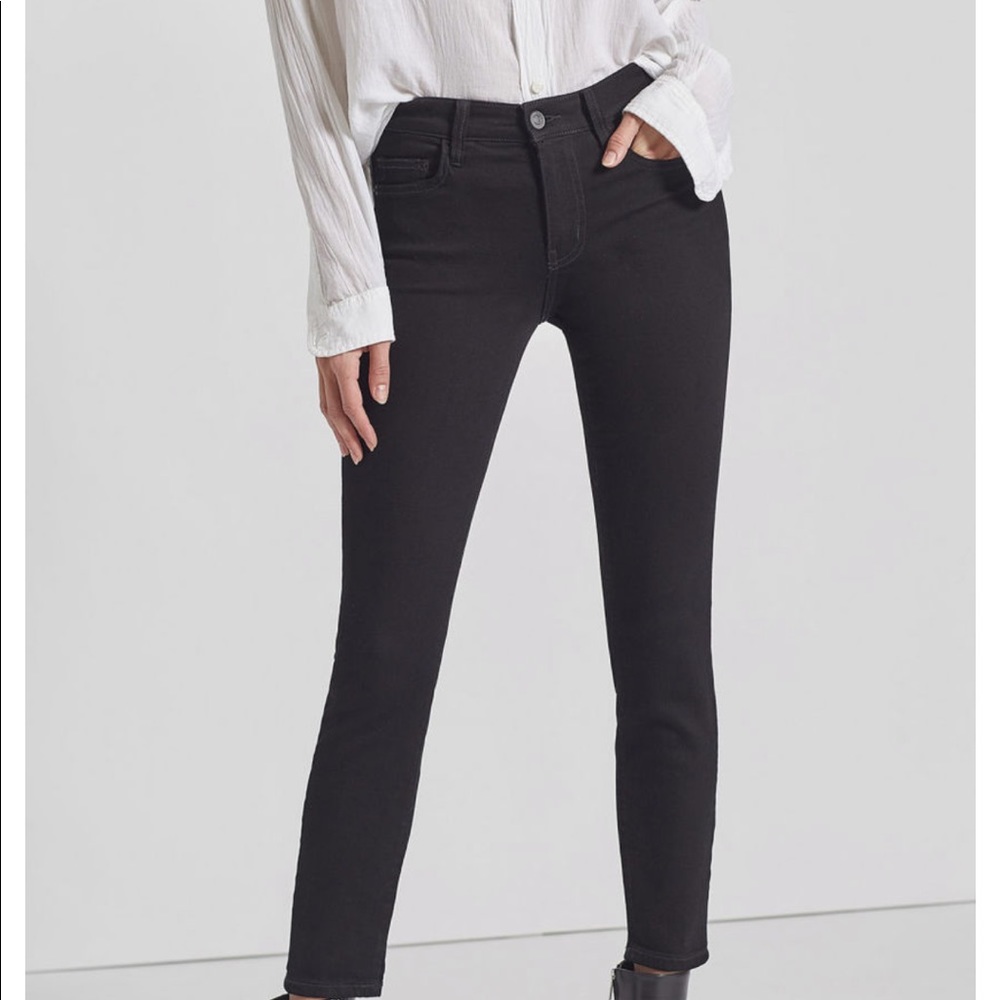 Current/Elliott Black Stiletto Skinny Jeans | 28
